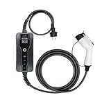 ev Charger 16 A 3,6 kW tragbares EV-Ladegerät Typ 2 3,5 m IEC62196-2 EVSE Typ 1 SAE J1772 Strom einstellbar for Elektroauto (Color : Type1 3.5m)