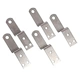EXCEART 10 Stück Eckcode wandverkleidung wand polsterung Stahlhalterung Bildaufhänger-Set befestigungsschelle hängend zum Aufhängen halter für bildaufhänger Bilderhalter aus Eisen Silver
