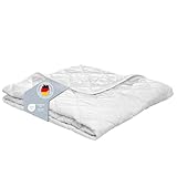 XDREAM Pure ultraleichte Sommerdecke 135x200 cm| sehr dünne und ultraleichte Bettdecke | waschbar 60 Grad | Allergiker geeignet | 100% Mikrofaser | Öko-TEX® | 135 x 200 cm