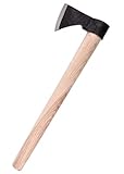 Battle-Merchant Wikingeraxt geschmiedet - Wikingerbeil ca. 9. Jahrhundert - Tomahawk antikfinisch - Karbon-Stahl - Wurfaxt