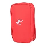 GALPADA Tragbare Reiseapotheke Tasche aus Oxfordstoff Große Kapazität Box mit Reißverschluss Multifunktional für Outdoor Haushalt und Notfälle Praktische Medikamenten Aufbewahrung