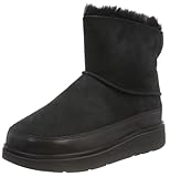 FitFlop Damen GEN-FF Mini Double-Faced Shearling Winter Boots, Schwarz, 40 EU