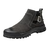 Generisch Arbeitsschuhe Herren Winter Sicherheitsschuhe Damen Arbeitsstiefel mit Stahlkappe rutschfest Schutzschuhe-Numeric_43