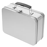 Alipis Lunchbox aus Metall: 8, 06 X 5, 89 Zoll Retro-brotdose aus Blech mit Griff Und Auslaufsicherem Deckel – Lunchbox-behälter aus Metall für Kinder, Männer Und Erwachsene, Aufbewahrung für Den