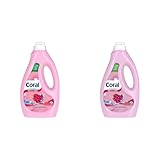 Coral Feinwaschmittel Wolle & Feines Flüssigwaschmittel für eine schonende Reinigung 23 WL 1,15 Liter (Packung mit 2)