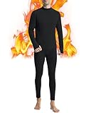Runhit Thermounterwäsche Herren Winter Funktionsunterwäsche Thermounterhose Herren Unterhosen Lang Funktionswäsche Skiunterwäsche Thermo Unterwäsche Männer Extra Warm M