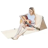 Strandkorb, Strandmatte, Campingmatte mit Strandrücken, wasserdicht, dreieckig, , faltbar, leicht, Schlafmatte, tragbare Strandliege für Camping im Freien