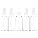 TENGEE 5er Pack 50ml Sprühflaschen, Transparent, Nachfüllbar, Ideal für Parfüm, Desinfektion, Öle