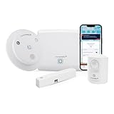 Homematic IPSmart Home Starter Set Alarm, digitaler Fenstersensorund Bewegungsmelder,kabellose Funk Innensirene mit App-Funktion warnt hörbar,sichtbar und per Push-Nachricht,153348A0