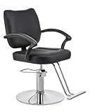 CO-Z Friseurstuhl Friseurstühle 360° Drehbar 15cm Höhenverstellbar, Hydraulischer Barberstuhl mit Gewichtetem Stahlsockel, 250 kg Tragkraft, Frisörstuhl für Schönheitssalon Friseursalon Tattoo-Studio