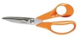 Fiskars Küchenschere, Gesamtlänge: 18 cm, Qualitätsstahl/Kunststoff, Classic, 1000819