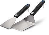 Napoleon 70030 2-teiliges Plancha Werkzeugset Grill Werkzeug Set, schwarz