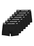 Jack & Jones Men's Black Boxer Shorts 7-Pack - Size L, Everyday Comfort