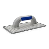 DEWEPRO WDVS und Porenbeton Schleifbrett Raspelbrett - Reibebrett mit verzinktem Stahlblech-Raspelbelag - 270x130mm - Egalisierungsbrett - Handschleifer