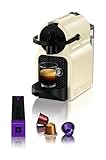 Nespresso De'Longhi EN 80.CW Inissia Kapselmaschine, Hochdruckpumpe und Energiesparfunktion, Automatische Power Off 9 Minuten, Tassenfüllmenge für Espresso und Lungo, 0.7 l Wassertank, Vanilla Cream