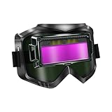 Generisch Selbstabblendende Schweißerbrille - Umschließende Kratzfeste Schweißerschutzscheibe | Bequeme Schutzbrille Mit Automatisch Dunkelend Für Erwachsene