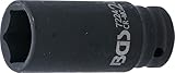 BGS 7224 | Kraft-Steckschlüssel-Einsatz Sechskant, tief | 12,5 mm (1/2') | SW 24 mm
