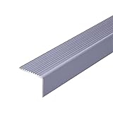 BHUJIA L-Förmiger Treppenkantenschutz Aluminiumtreppe Anti Slip Nosing Treppenkantenprofil Für Zu Hause Schule Einkaufszentrum Gehen Sie Die Treppe Sicher (90Cm/35.4In),C