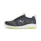 PUMA Herren Fusion Pro Golfschuh, Navy Silver Lime Smash, 42 EU