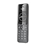 Gigaset COMFORT 520HX – DECT-Mobilteil mit Ladeschale – Schnurloses Telefon für Router und DECT-Basis, titanium-schwarz [Kompatibel in DE, IT, FR, NL, BE, CHE, AUT] [Ohne Basis]