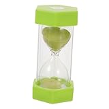 TOGEVAL Minuten Sanduhr Timer mit Anti Fall Design Dekorative Sanduhr für Stabile Tischuhr zur Essenszeit und Lernförderung Platzsparend und Bruchsicher Grün