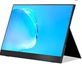 cocopar Tragbarer Monitor 15,6 Zoll FHD HDR FreeSync Zero Frame USB-C-Computerdisplay mit Dual-Typ-C-Mini-HDMI für Laptop-PC-Telefon Mac Surface Xbox PS4-Switch, mit Smart Cover