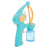 WOONEKY Elektrische Seifenblasenpistole Bubble Maker Tragbarer Bunter Blasenmacher mit Mehreren Düsen Langlebiges Partyspielzeug für Geburtstage Outdoor Aktivitäten Camping für Kleinkinder