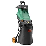 Gardebruk® Gartenhäcksler 3100 W max. 45 mm Aststärke Elektrisch 2X 50 L Auffangbeutel Messerhäcksler Häcksler Schredder