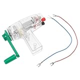 Vaguelly Handgenerator Wissenschaftsgenerator Kit DIY Generatormotor Handkurbelgenerator Handkurbel Stromgenerator Wissenschaftliche Experimente Wissenschaftliches Experimentierkit