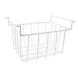 GALPADA Gefrierschranklager Gefrierschrank-Organizer Gefrier-Organizer-Behälter Tiefkühl-Organizer Gefrierschrank Organisation Gefriertruhen-Organizer Gefrierbehälter Eisen Weiß