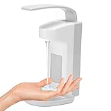 Ourleeme Desinfektionsmittelspender 500ml Wandspender Händedesinfektion Desinfektionsspender Press Dispenser Wandspender Mit Sichtfenster Für Toilette & Bad & Hotel & Küche (500ml A Type)