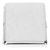 Warmhm Automatisches Zigarettenetui aus Edelstahl Kompakte Zigarettenbox mit Feuchtigkeitsschutz Handliches Zigarettenetui für Unterwegs und Alltag