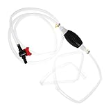 Warmhm Multifunktionale Handpumpe Siphon mit Schlauch und Durchflussventil Benzin Diesel Wasser Umfüllpumpe für Auto Aquarium Wasserwechsel Zuverlässiger Kanister Siphon Kit