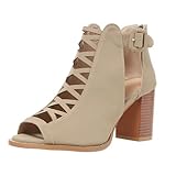 Plateaupumpe, hohe Absätze, geschlossene Spitze, Schleife, Strick, für Arbeitspumpen, Pumps, schwarz, für Damen, hohe Ferse, für Frauen, kaki, 40 EU