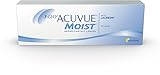 ACUVUE MOIST 1-Day Tageslinsen für empfindliche Augen & Allergiker – Tageskontaktlinsen mit -3,5 dpt und BC 8.5 – UV Schutz & angenehmes Tragegefühl – 30 Linsen