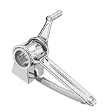 Angoily Edelstahl Käsereibe mit Handkurbel Trommelreibe für Hartkäse Schokolade und Nüsse Kleine Küchenreibe für Dessert Kuchenladen Robust und Einfach zu Bedienen