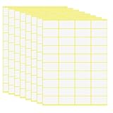 600 Stück, 38 x 19 mm Aufkleber Etiketten Selbstklebend Klebeetiketten zum Beschriften RISVOWO Universal Haushaltsetiketten für Flaschen, Schule, Büro, Küche - Weiß