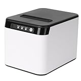 Bisofice Bondrucker 80mm Thermobondrucker unterstützt ESC/POS, Belegdrucker Quittungsdrucker POS Drucker unterstützt automatisches Schneiden, Schwarz (200 mm/s, USB + Ethernet-Anschluss)