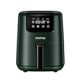 CHEFREE Heißluftfritteuse 2L, 4-in-1 Mini Airfryer Multi-Herd, Energiesparend, Kompakt, Heissluftfriteuse klein ohne Öl, Spülmaschinenfest, 900W, Schwarz, AF300