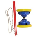 Gogogmee Dreifach Lager Diabolo aus Robustem Material Ergonomisch Gestaltet für Erwachsene und Fördert Hand Auge koordination als Fitness Jongliergerät Langlebig und Zufällige Farbe