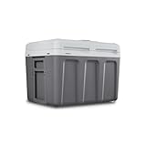 MEDION mobile elektrische Kühlbox 2in1 Kühlen und Wärmen (45 Liter, Thermo-elektrisch, Mini Kühlschrank, 3in1 Anschluss 5V USB, 12V & 230V, für Auto Reisemobil Camping Garten Schwimmbad, MD13102)