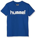 hummel Kinder HMLGO Kids Cotton Logo T-Shirts, True Blau, 152