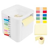 Ranley Notizspender, Klassenzimmer, Haftnotizen, Rollen-Behälter, Spender, Büro-Schreibtisch-Organizer, Planungszubehör mit Clips für Studentenwohnheim, Schrank, Schule, Klassenzimmer,