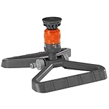 Gardena Comfort Kreisregner Vario: Sprühregner für gleichmäßige Beregnung, für Flächen bis 225m², Wurfweite 8,5 m, 7-stufige Sektoreneinstellung von 90° - 360 °, stabiler Kunststoffschlitten (1948-20)