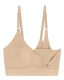Harper Wilde Bliss Stillbralette - Ultraweicher Schwangerschafts-BH - Schwarz, Beige, small