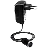 Netzgleichrichter Netzadapter Adapter 100V - 240V auf 12V/3A (36W) KFZ Zigarettenanzünder Steckdose Spannungswandler für Auto-Kühlbox, Luftpumpe, Autostaubsauger, 12V Geräte über das Stromnetz