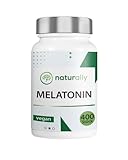 naturally 0,5mg Melatonin Tabletten 400 bioaktive Melatonintabletten - Melatonin hochdosiert - ohne Zusätze, vegan, laborgeprüft, Made in Germany