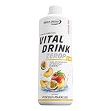 Best Body Nutrition Vital Drink ZEROP® - Pfirsich-Maracuja, Original Getränkekonzentrat - Sirup - zuckerfrei, 1:80 ergibt 80 Liter Fertiggetränk, 1 l (1er Pack)