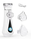 Hygelink Inhalationsgerät Vernebler, Inhalator Set für Kinder und Erwachsene, Tragbar Inhaliergeräte für Atemwegserkrankungen, 2H Lange Laufzeit, 30dB Leise, mit Mundstück und 2 Maske