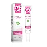 12% Azelaic Acid Creme,Hyaluronic Acid & Niacinamide, Azelainsäure Akne Creme,Antikomedogene Akne-Linderungscreme，for Redness Relief Face, Dark Spot, Rosacea Acne, Balance Excess Sebum (1PC, pink)